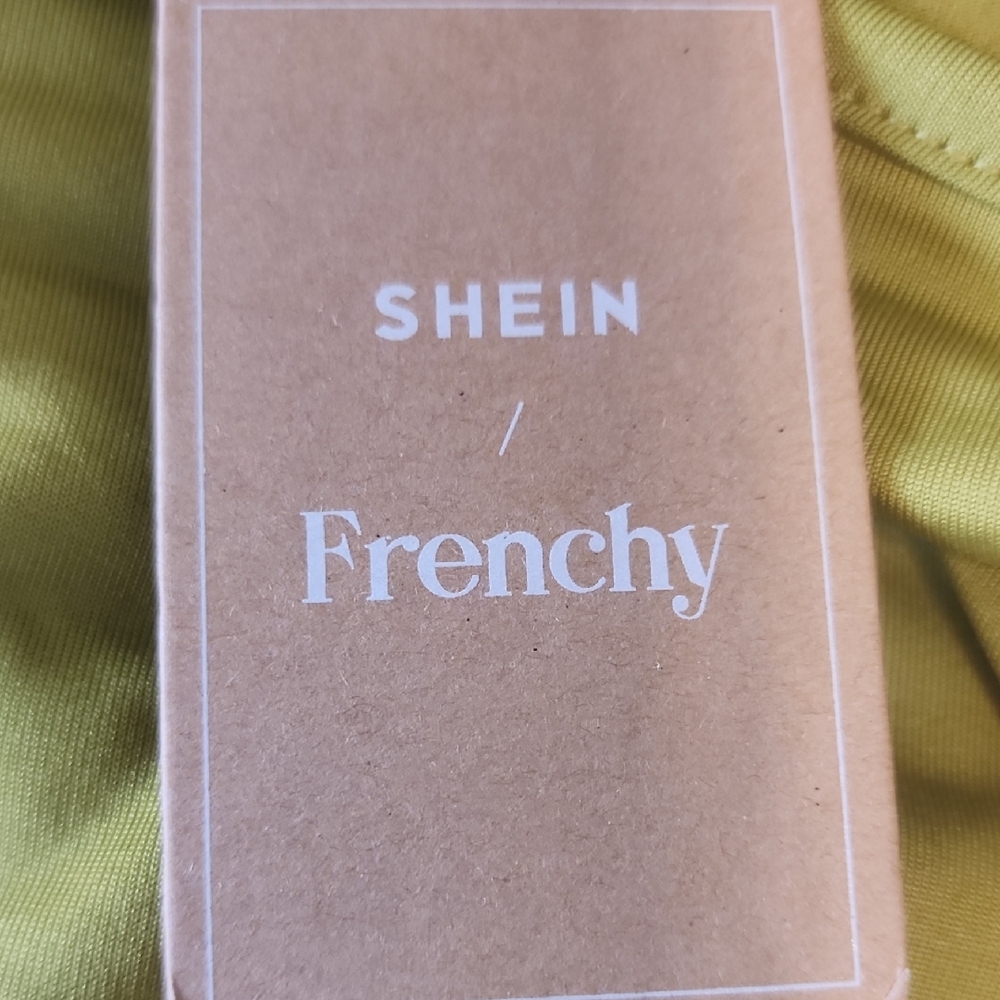 SHEIN Olive and White Floral Midi Dress - Picture 10 of 11